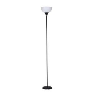 Mainstays 71" Floor Lamp Black with White Shade